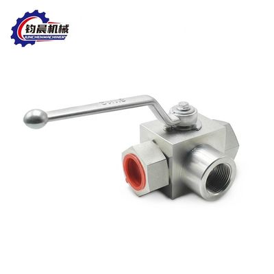 고압 탄소 강철 KHB3K-G1" 315bar 수동 수압 볼 밸브