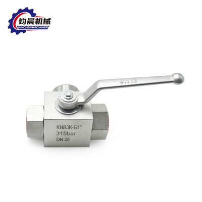 고압 탄소 강철 KHB3K-G1" 315bar 수동 수압 볼 밸브