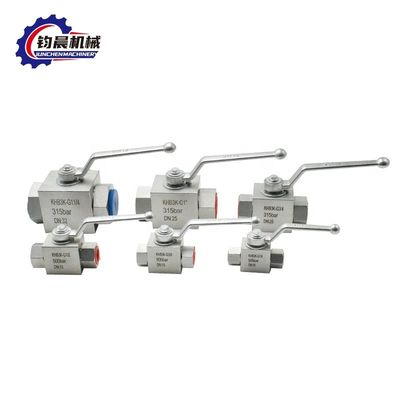 고압 볼 밸브 KHB3K-G1/4 500bar Werkseitige Direkt Versorgung 볼 구조