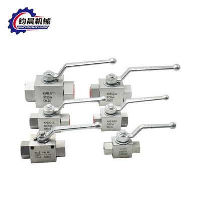 KHB-G11/2 스테인리스 스틸 고압 수압 볼 밸브